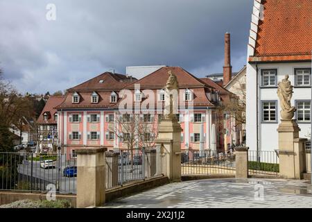 Fürstenberg Braeustueble, von der Stadtkirche St. Johann, Donaueschingen, Baden-Württemberg, Deutschland Stockfoto