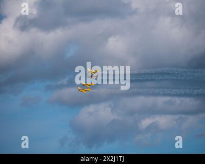 Schwedische Luftwaffe auf dem Flugplatz F16 Ärna, Uppsala Garnison Schweden. 25. August 2018 Stockfoto