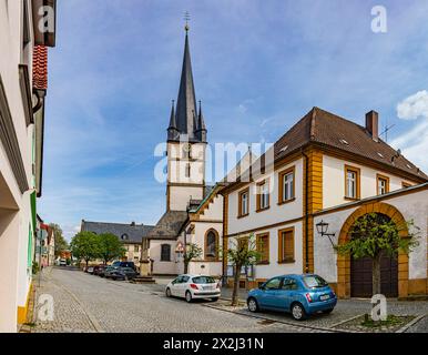 St. Kilian und St. Georg Kirche in Bad Staffelstein, Bayern Stockfoto