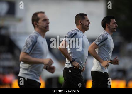 Faro, Portugal. April 2024. Liga Portugal Betclic - Spieltag 30SC Farense vs. SL Benfica warm-up Credit: Atlantico Press/Alamy Live News Stockfoto