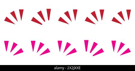 Hervorhebungsmarkierung, die das Symbol für den menschlichen Emotions-Überraschungsmarkenvektor darstellt. Stock Vektor