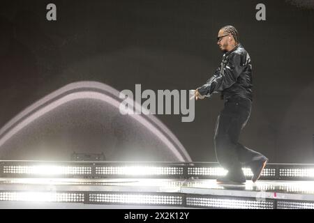 Indio, USA. April 2024. J Balvin während des Coachella Music Festivals im Empire Polo Club am 21. April 2023 in Indio, Kalifornien (Foto: Daniel DeSlover/SIPA USA) Credit: SIPA USA/Alamy Live News Stockfoto