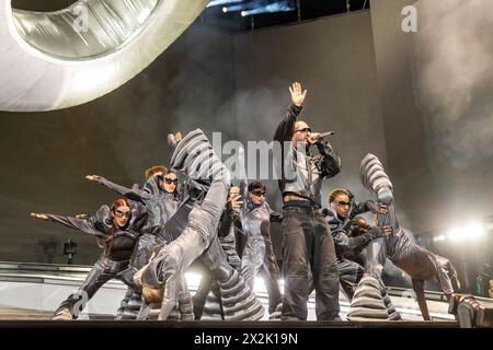 Indio, USA. April 2024. J Balvin während des Coachella Music Festivals im Empire Polo Club am 21. April 2023 in Indio, Kalifornien (Foto: Daniel DeSlover/SIPA USA) Credit: SIPA USA/Alamy Live News Stockfoto
