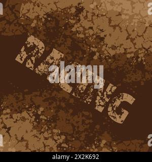 Risse brauner Text Stock Vektor