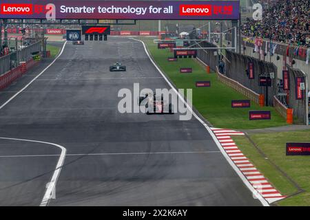 Shanghai, China, 21. April, tritt Charles Leclerc aus Monaco für Ferrari an. Wettkampftag, Runde 05 der Formel-1-Meisterschaft 2024. Quelle: Michael Potts/Alamy Live News Stockfoto