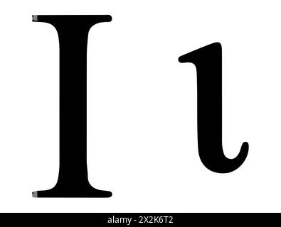 Griechisches Alphabet Silhouette Vektorkunst Stock Vektor