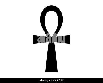 Ankh-Symbol Silhouette Vektorgrafik Stock Vektor