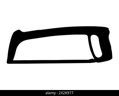 Bügelsäge Silhouette Vektorgrafik Stock Vektor