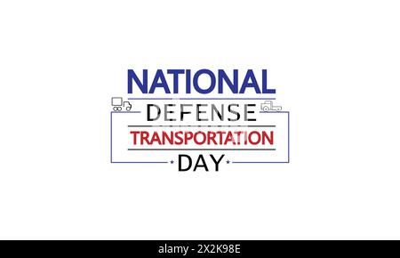 Der Spirit of National Defense Transportation Day wird durch Visual Storytelling festgehalten Stock Vektor