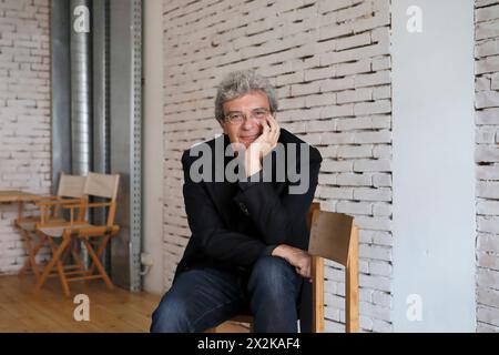 Porträt von Mario Martone (Regisseur) 15/05/2019 ©Isabella DE MADDALENA/opale.Photo Stockfoto