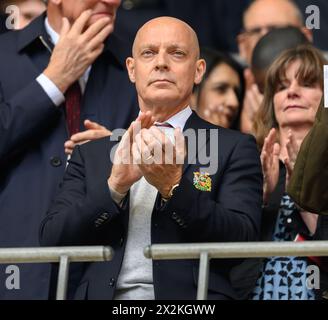 London, Großbritannien. April 2024 - Manchester United gegen Coventry City - Halbfinale des FA Cup - Wembley. David Brailsford von Manchester United. Bildnachweis: Mark Pain / Alamy Live News Stockfoto