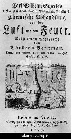 Scheele, Carl Wilhelm, 19.12.1742 - 21.5,1786, deutsch-schwedischer Apotheker und Chemiker, Arbeit, ADDITIONAL-RIGHTS-CLEARANCE-INFO-NOT-AVAILABLE Stockfoto