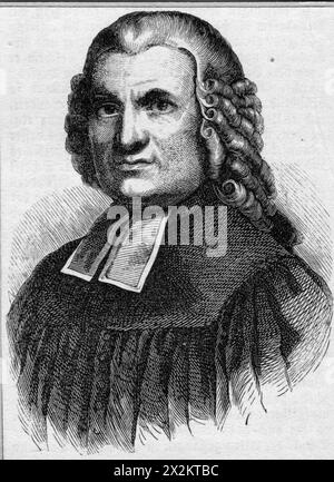 Spalding, Johann Joachim, 1.11.1714 - 25.5,1804, deutscher evangelischer Theologe, Holzstich, ADDITIONAL-RIGHTS-CLEARANCE-INFO-NOT-AVAILABLE Stockfoto