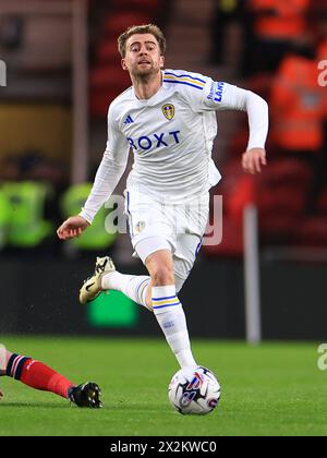 Middlesbrough, Großbritannien. April 2024. Patrick Bamford von Leeds United während des Spiels Middlesbrough FC gegen Leeds United FC SKY Bet EFL Championship im Riverside Stadium, Middlesbrough, England, Großbritannien am 22. April 2024 Credit: Every Second Media/Alamy Live News Stockfoto