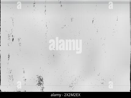 Schmirgelfotokopierdruck mit Überlagerungsrahmen für Schlamm-, Staub- und Tonerdruck. Abstrakte bg mit unvollkommener Textur. Grobkörniges Buchdruckmuster. Vektormonat Stock Vektor