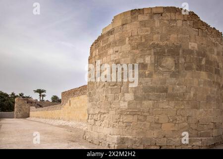 Die Festung von aqaba oder die Burg in aqaba, eine bedeutende Stadt und ein Hafen am Golf von aqaba am roten Meer in jordanien Stockfoto