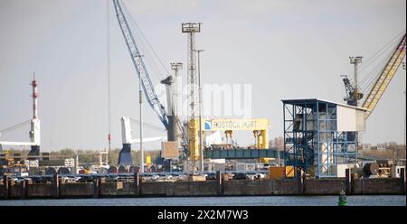 Der Umschlaghafen in Rostock. Rostock *** der Umschlagshafen Rostock Urheberrecht: FrankxHormannx/xnordlicht Stockfoto