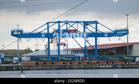 Der Umschlaghafen in Rostock. Rostock *** der Umschlagshafen Rostock Urheberrecht: FrankxHormannx/xnordlicht Stockfoto