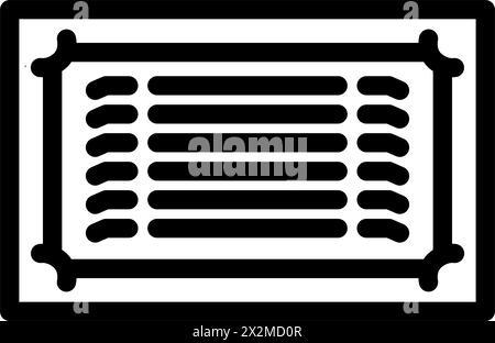 Vektorgrafik der Linie des Lüftungsgitters Stock Vektor