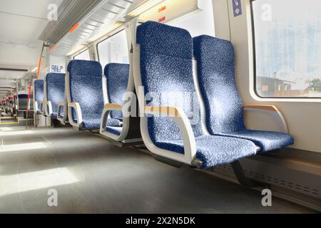 Innenraum des Schlittens Stockfoto