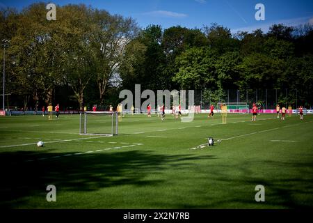 KÖLN - 23. APRIL 2024: Training des 1. FC Köln am {Standort} in Geissbockheim Stockfoto