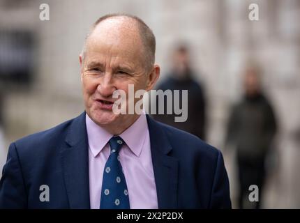 London, Großbritannien. April 2024. Minister in Whitehall London Vereinigtes Königreich Kevin Hollinrake, Postminister Credit: Ian Davidson/Alamy Live News Stockfoto