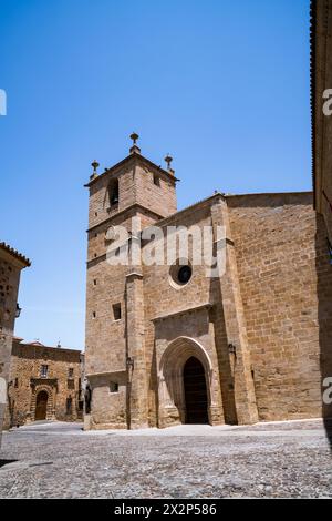 Concatedral de Santa María aus dem 15. Jahrhundert in Cáceres, Extremadura, Spanien Stockfoto