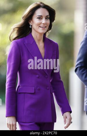 Aktenfoto vom 15. Mai 11/23 von der Prinzessin von Wales beim Shaping US National Symposium im Design Museum in London. Die Prinzessin von Wales wurde von König Karl III. Zum Royal Companion of the Order of the Companions of Honour ernannt Die prestigeträchtige Ernennung wurde speziell für Kate geschaffen, die sich während einer Chemotherapie, nachdem sie an Krebs erkrankt ist, nicht offiziell aufhält. Ausgabedatum: Dienstag, 23. April 2024. Stockfoto