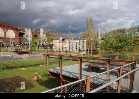 Mayfield Depot der neueste Stadtpark von Manchester Stockfoto