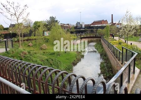 Mayfield Depot der neueste Stadtpark von Manchester Stockfoto