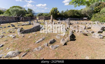 Neolithische Nekropole von Li Muri Arzachena - die älteste archäologische Stätte Sardiniens Stockfoto