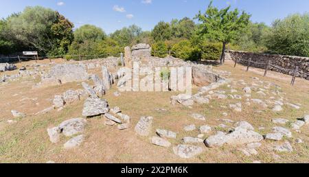 Neolithische Nekropole von Li Muri Arzachena - die älteste archäologische Stätte Sardiniens Stockfoto