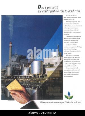 1993 Anzeige Der American Gas Association Stockfoto