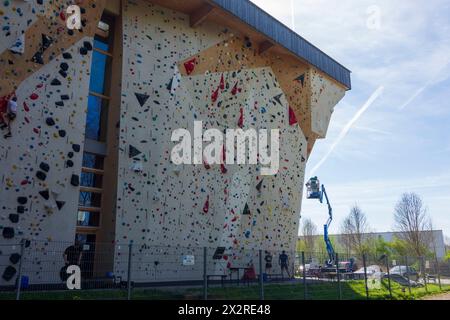 Weyarn: Kletterhalle Z in Oberbayern, Tegernsee Schliersee, Oberbayern, Bayern, Bayern, Deutschland Stockfoto