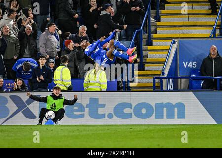 King Power Stadium, Leicester, Großbritannien. April 2024. EFL Championship Football, Leicester City gegen Southampton; Credit: Action Plus Sports/Alamy Live News Stockfoto