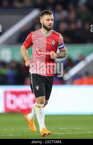 Leicester, Großbritannien. April 2024. Adam Armstrong aus Southampton während des Sky Bet Championship Matches Leicester City gegen Southampton im King Power Stadium, Leicester, Vereinigtes Königreich, 23. April 2024 (Foto: Gareth Evans/News Images) in Leicester, Vereinigtes Königreich am 23. April 2024. (Foto: Gareth Evans/News Images/SIPA USA) Credit: SIPA USA/Alamy Live News Stockfoto