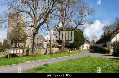 St. Michaels Kirche, Owermoigne Nr Dorchester, Dorset, England Stockfoto