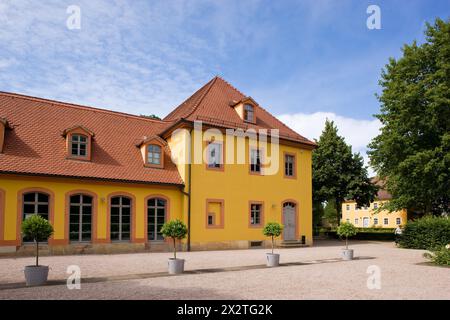 Das Wielandgut Ossmannstedt ist das Landgut in Ossmannstedt, aus dem der Dichter Christoph Martin Wieland und seine Familie wohnten Stockfoto