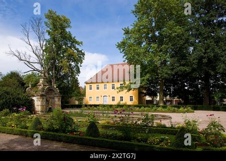 Das Wielandgut Ossmannstedt ist das Landgut in Ossmannstedt, aus dem der Dichter Christoph Martin Wieland und seine Familie wohnten Stockfoto