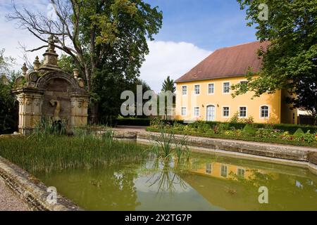 Das Wielandgut Ossmannstedt ist das Landgut in Ossmannstedt, aus dem der Dichter Christoph Martin Wieland und seine Familie wohnten Stockfoto