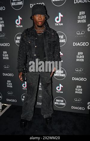 London, Großbritannien. April 2024. Yaw nimmt an der Oritsé Williams (JLS) Music Launch Party in Little Tape London, 17 Hanover Sq, London, UK Teil. Credit: Siehe Li/Picture Capital/Alamy Live News Stockfoto