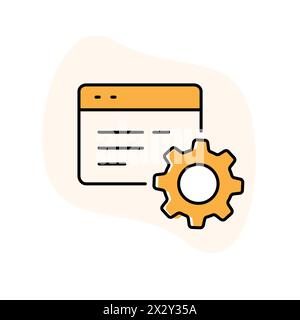 Konstruktion Von Symbolen Für Datenvektor Erfassen Stock Vektor