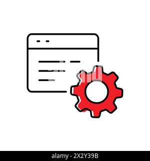 Konstruktion Von Symbolen Für Datenvektor Erfassen Stock Vektor