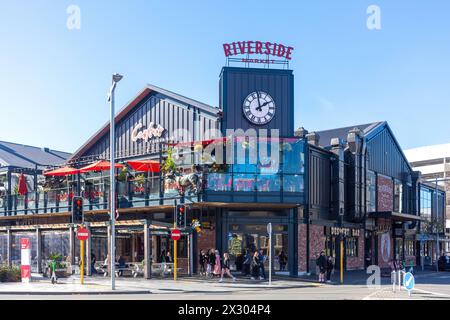 Riverside Food Market, Oxford Terrace, Christchurch Central City, Christchurch, Canterbury Region, Neuseeland Stockfoto