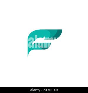 F Eagle Luxury Logo. Buchstabe F Stock Vektor