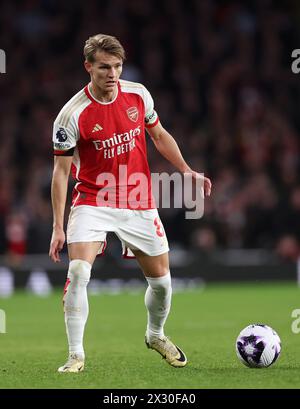 London, Großbritannien. April 2024. Martin Odegaard von Arsenal während des Premier League-Spiels im Emirates Stadium, London. Der Bildnachweis sollte lauten: David Klein/Sportimage Credit: Sportimage Ltd/Alamy Live News Stockfoto