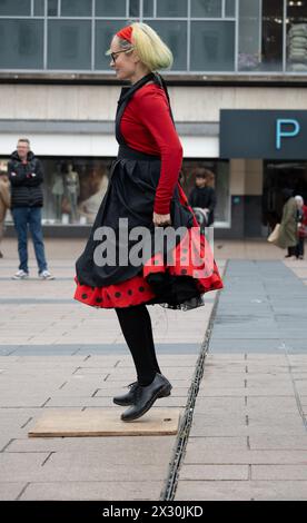 Volkstänzer, Coventry, Großbritannien Stockfoto