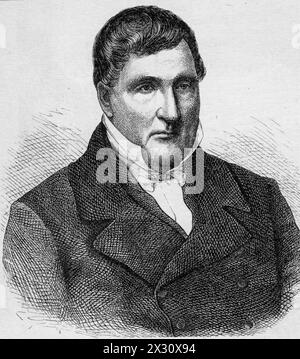 Spohr, Ludwig, 5.4.1784 - 22,10 1859, deutscher Komponist und Dirigent, Holzstich, ADDITIONAL-RIGHTS-CLEARANCE-INFO-NOT-AVAILABLE Stockfoto