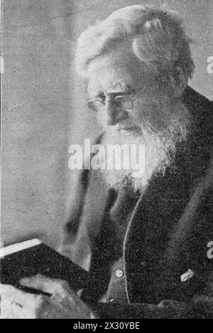 Wallace, Alfred Russel, 8.1.1823–7.11.1913, britischer Wissenschaftler (Naturwissenschaftler), um 1900, ADDITIONAL-RIGHTS-CLEARANCE-INFO-NOT-AVAILABLE Stockfoto