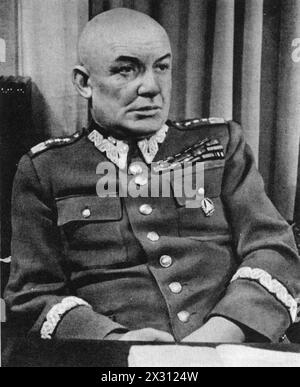 Swierczewski, Karol, 22.2.1897 - 28.3,1947, polnischer General, Stellvertretender Verteidigungsminister 1946 - 1947, Druck auf Fotografie, REDAKTIONELL-USE-ONLY Stockfoto